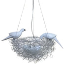GobekUsa Bird's Nest Pendant Lights Gold Silver Aluminum Wire Nordic Art E27 Restaurant Bedroom