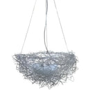 GobekUsa Bird's Nest Pendant Lights Gold Silver Aluminum Wire Nordic Art E27 Restaurant Bedroom