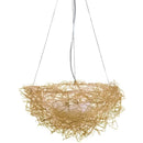 GobekUsa Bird's Nest Pendant Lights Gold Silver Aluminum Wire Nordic Art E27 Restaurant Bedroom