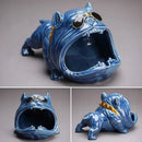 GobekUsa Bulldog Ceramic Ashtray - Desktop Smoking Accessories for Weed - Portable Ashtray Gift