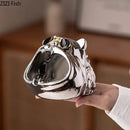 GobekUsa Bulldog Ceramic Ashtray - Desktop Smoking Accessories for Weed - Portable Ashtray Gift