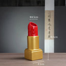 Gold & silver lipstick vase resin bedroom flower ornament by Decorbites