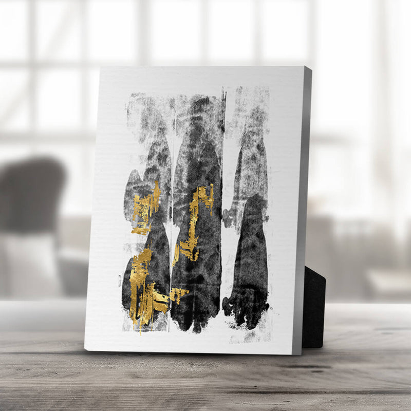 Gold Smear C Desktop Canvas