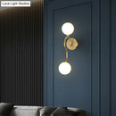 GobekUsa Gold Spherical Artistic Wall Light with Milky Glass Shade - Stylish Wall Mounted Lighting Fixture