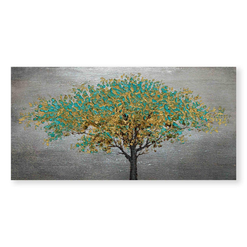 Gold Spring Leaves Oil Painting