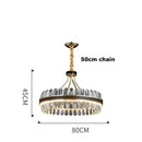 GobekUsa Gold Stainless Steel Crystal Chandelier for Dinning Room