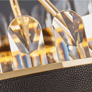 GobekUsa Gold Stainless Steel Crystal Chandelier for Dinning Room