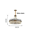 GobekUsa Gold Stainless Steel Crystal Chandelier for Dinning Room