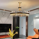 GobekUsa Gold Stainless Steel Crystal Chandelier for Dinning Room