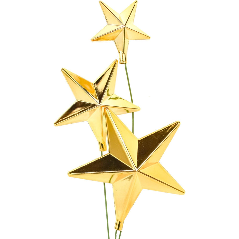 Gold Star Pick Ornaments