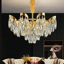 GobekUsa LED Sunflower Crystal Ceiling Chandelier for Home Decor and Lighting Fixture