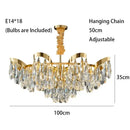 GobekUsa LED Sunflower Crystal Ceiling Chandelier for Home Decor and Lighting Fixture