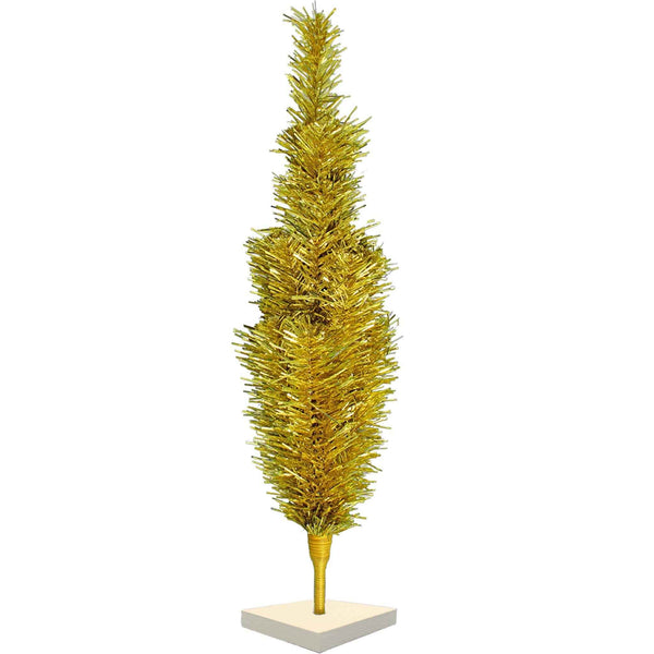 Gold Tinsel Christmas Tree, photo 2 of 24