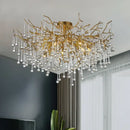 GobekUsa Gold Tree Branch Chandelier for Dining Room