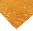 Gold Tribal Border Hand Loomed Wool Area Rug - Geometric Design by The Rug Decor