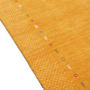 Gold Tribal Border Hand Loomed Wool Area Rug - Geometric Design by The Rug Decor