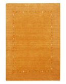 Gold Tribal Border Hand Loomed Wool Area Rug - Geometric Design by The Rug Decor