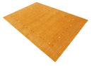 Gold Tribal Border Hand Loomed Wool Area Rug - Geometric Design by The Rug Decor