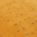 Gold Tribal Medallion Hand Loomed Wool Area Rug with Accents by The Rug Decor