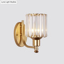 GobekUsa Gold Wall Lamp with Prismatic Crystal Shade - Postmodern Style