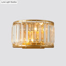 GobekUsa Gold Wall Lamp with Prismatic Crystal Shade - Postmodern Style