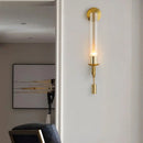 GobekUsa Gold Wall Sconce with Clear Glass Shade for Modern Bathroom