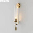 GobekUsa Gold Wall Sconce with Clear Glass Shade for Modern Bathroom