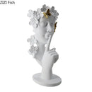 GobekUsa Gold Silence Is Gold Garland Figure Resin Sculpture Desk Decoration