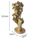 GobekUsa Gold Silence Is Gold Garland Figure Resin Sculpture Desk Decoration