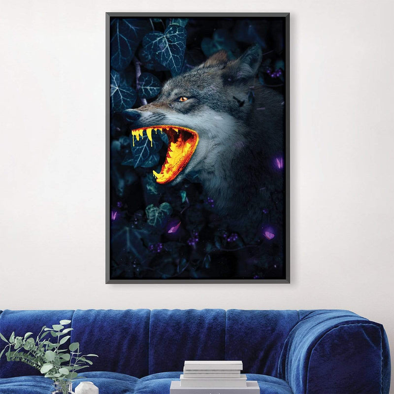 Gold Wolf Canvas