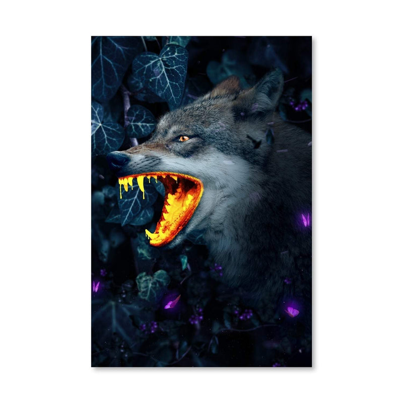 Gold Wolf Canvas