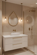 Brass Teardrop Mirror - Handmade Wall Mirror