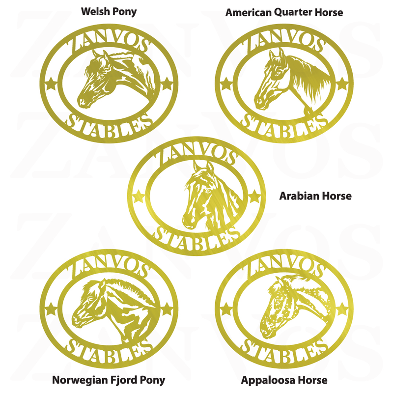 Horse Breed Monogram