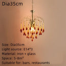 GobekUsa Crystal Water Drop Ceiling Chandelier for Home Decor and Lighting