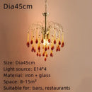 GobekUsa Crystal Water Drop Ceiling Chandelier for Home Decor and Lighting