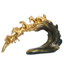 GobekUsa Galloping Horse Luxury Sculpture: Elegant Decor for Office, Living Room & Store.