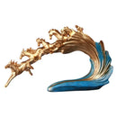 GobekUsa Galloping Horse Luxury Sculpture: Elegant Decor for Office, Living Room & Store.