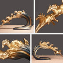 GobekUsa Galloping Horse Luxury Sculpture: Elegant Decor for Office, Living Room & Store.