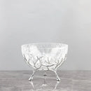 GobekUsa Golden Branch Glass Fruit Plate: Stylish Home Storage Container & Decor Accessory