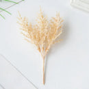 Golden artificial autumn branches set living room decor by Decorbites