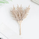 Golden artificial autumn branches set living room decor by Decorbites