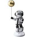 GobekUsa Balloon Astronaut Resin Home Decor Crafts Figurines Statue Sculpture Bookcase Decor