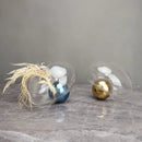 GobekUsa Golden Ball Glass Vase for Hydroponic Flower Arrangement