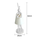 GobekUsa Bathing Rabbit Resin Table Lamp for Living Room and Bedroom Decor