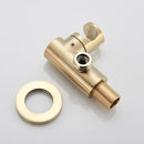 GobekUsa Golden Bathtub Faucet with Rotating Spout and Wall Mount - Plastic Hand Shower