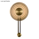 GobekUsa Golden Bell Metal and Clear Glass LED Sconce - Elegant Living Room Wall Fixture
