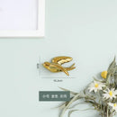 Golden bird swallow sculpture gold & silver wall decor living room by Decorbites