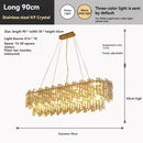 GobekUsa Golden Branch Crystal Chandelier for Bedroom & Living Room