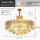 GobekUsa Golden Branch Crystal Chandelier for Bedroom & Living Room