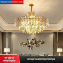 GobekUsa Golden Branch Crystal Chandelier for Bedroom & Living Room